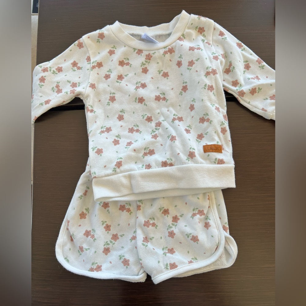 2 pieces baby sweat material